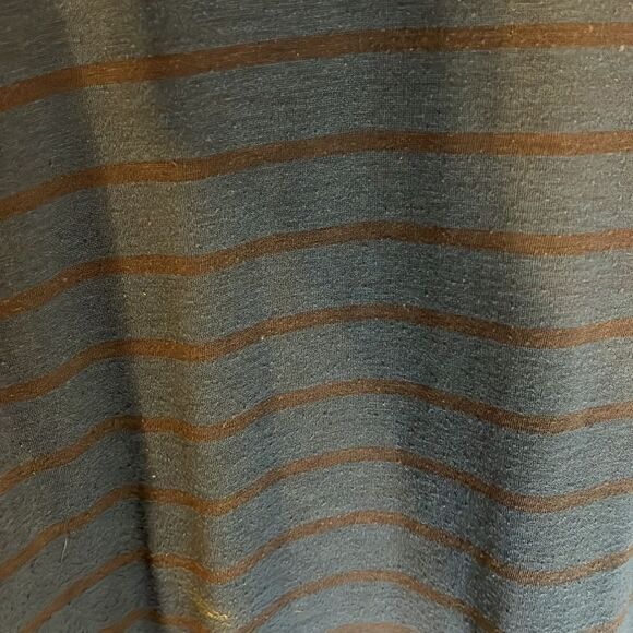 Soft Lounge - We The Free T Shirt - Blue / Brown Striped Distressed Medium - Picture 4 of 4